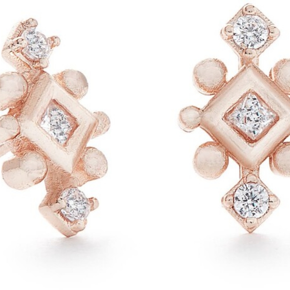 NEW Kendra Scott Tilda Stud Earrings in Rose Gold - Picture 4 of 8